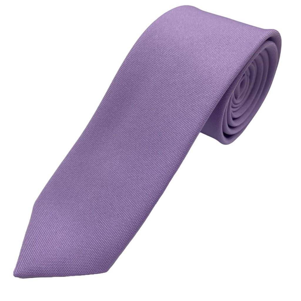 KIT COM 2 GRAVATAS LAVANDA TECIDO OXFORD SLIM, CASAMENTO, CONGRESSO E EVENTOS