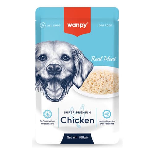 Petisco para Cães Wanpy Sache Premium para cachorro Petisco Wanpy ração pastosa Natural
