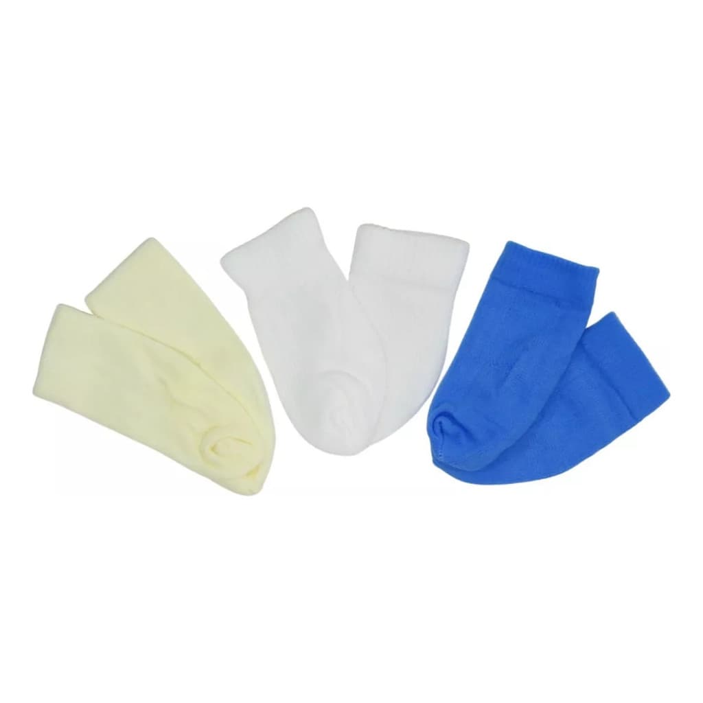 Meia Kiara Baby 0 A 10 Meses Kit 3 Pares