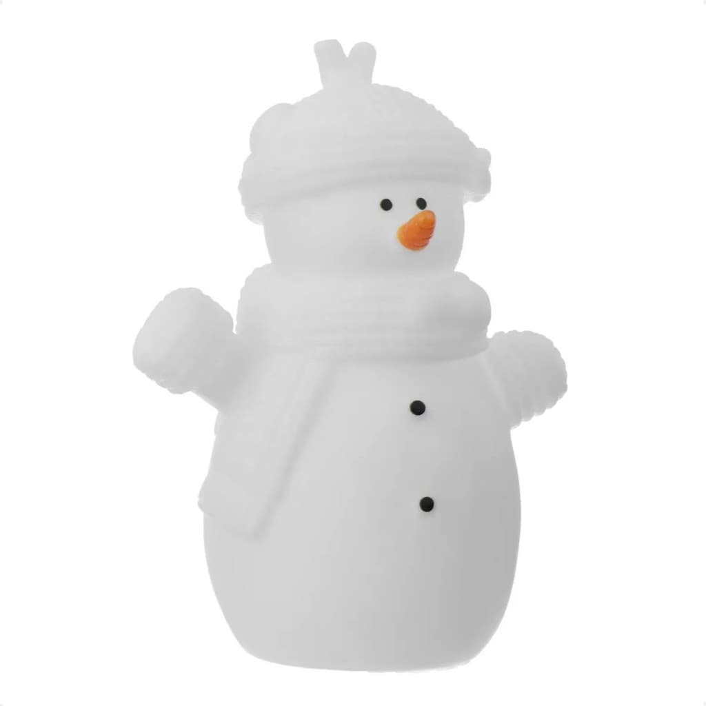 Enfeite Natal Boneco de Neve Led Floquinho a Pilha Taschibra