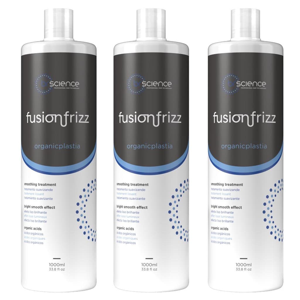 Kit 03 Progressiva Orgânica Fuzionfrizz Organicplast Litro