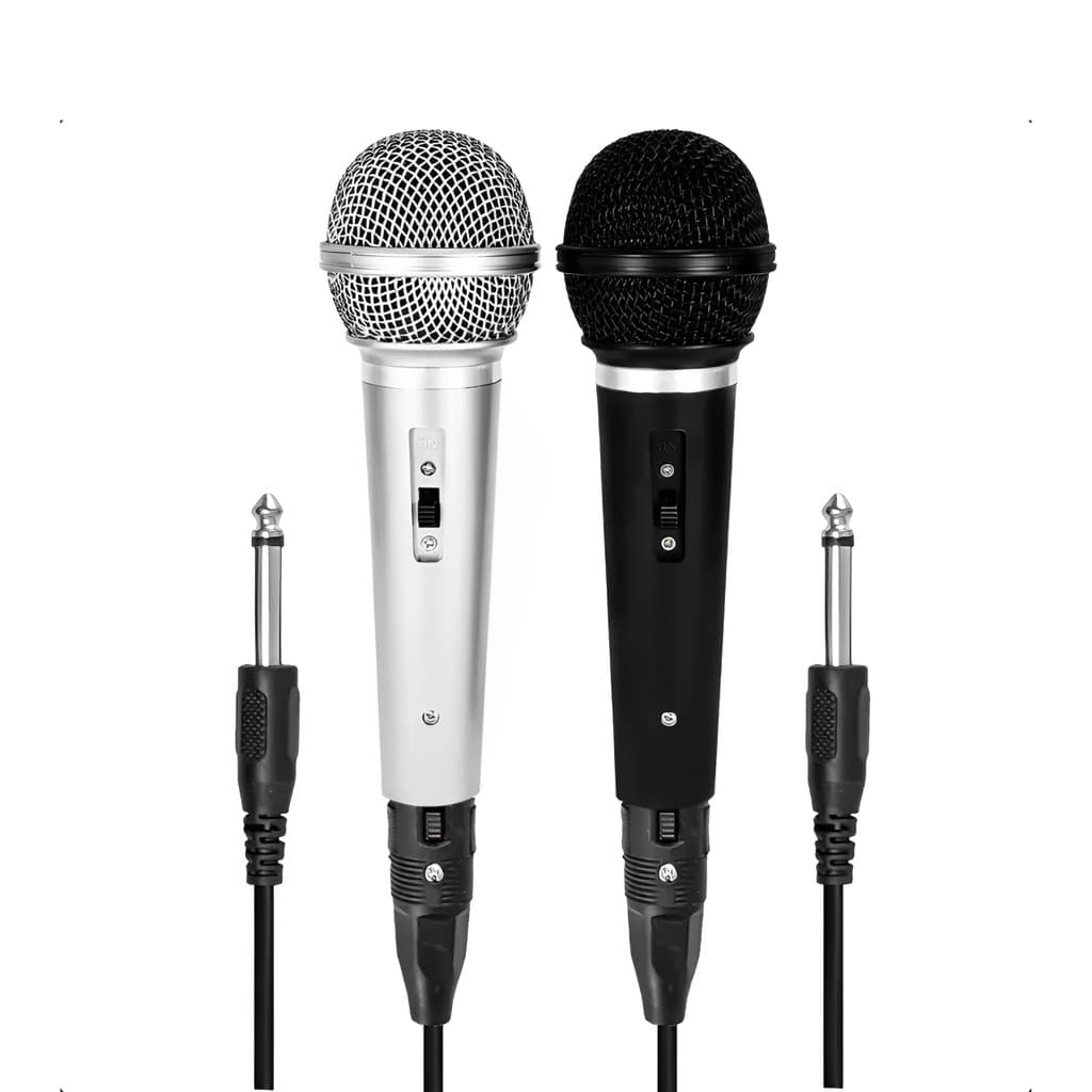 Microfone Dinâmico Profissional Com Cabo Adaptador P10 TOAMTE MT-1018 Dispositivo De Áudio