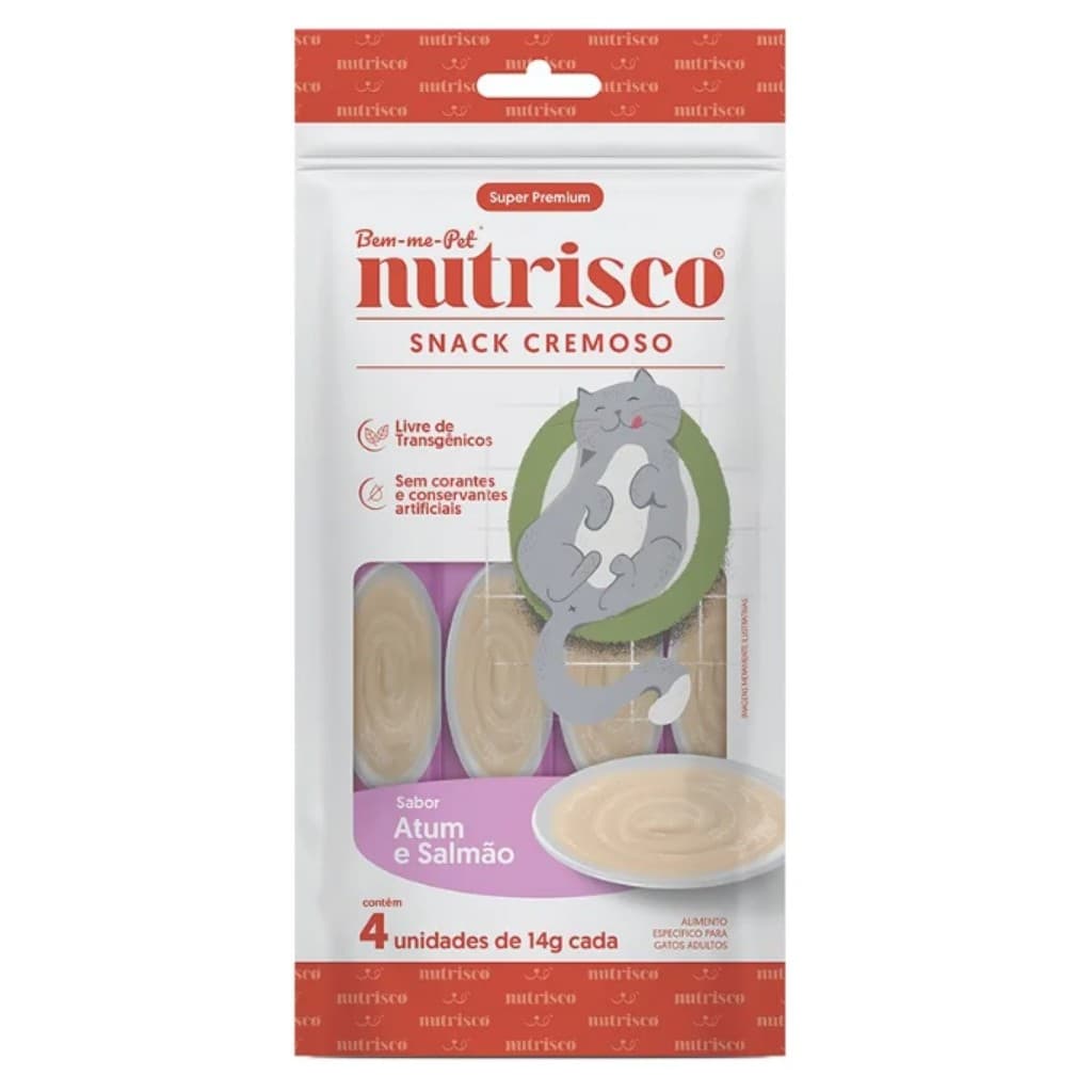 Patê para Gatos Snack Cremoso Nutrisco Pure