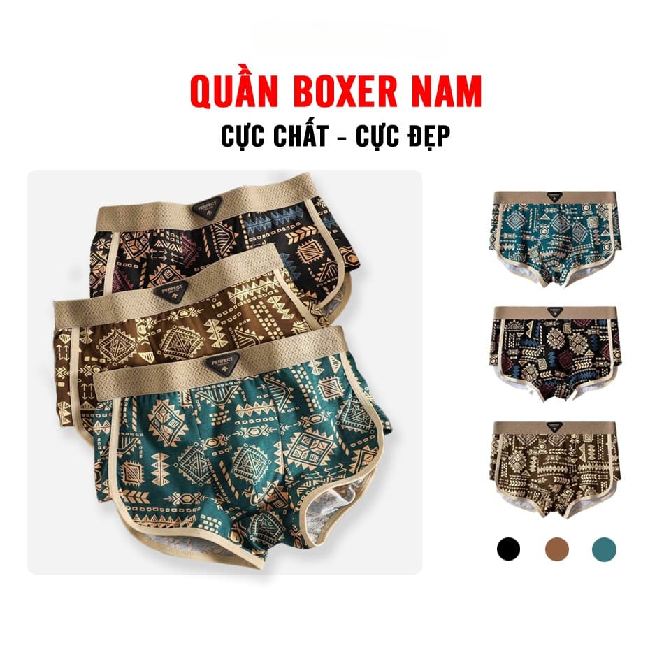 Cuecas Boxer Masculinas , Roupa Íntima Masculina Extensível Respirável Estilo Retrô Exclusivo