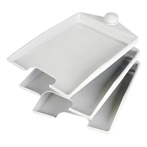 Organizador De Mesa Giratório 3 Bandejas Correspondências