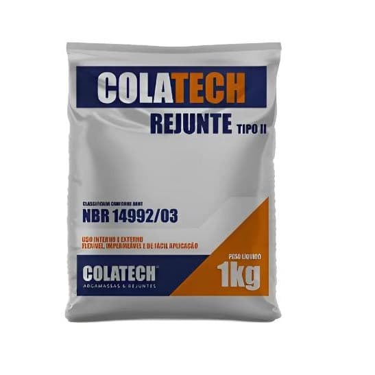 Rejunte Flexivel Cinza Claro 1kg Colatech