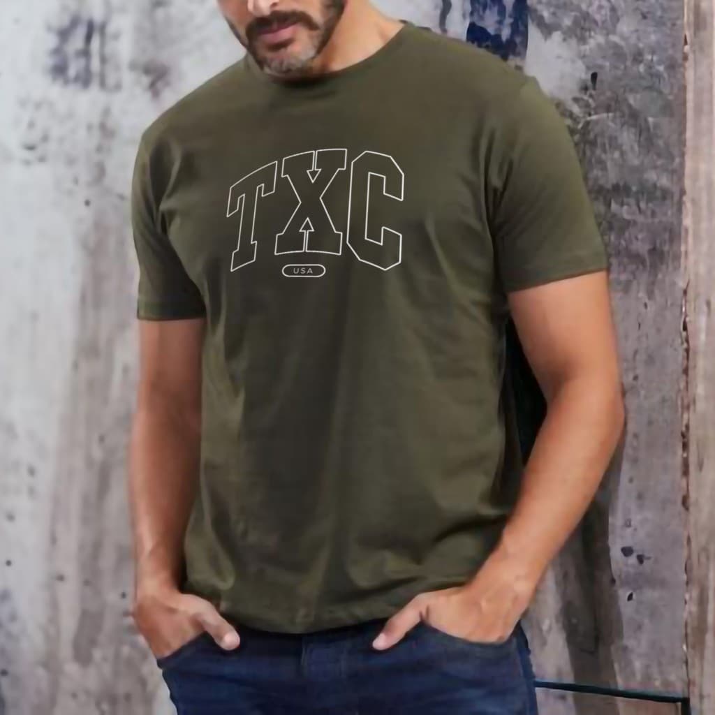 Camisa Camiseta country t-shirt "TXC - USA contorno"