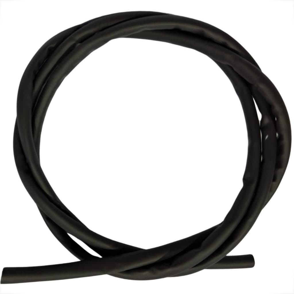 ESPAGUETE TUBO TERMO RETRATIL 4,8MM OU 3/16" ISOLANTE ANTI-CHAMAS PRETO 1 METRO CONDUITE