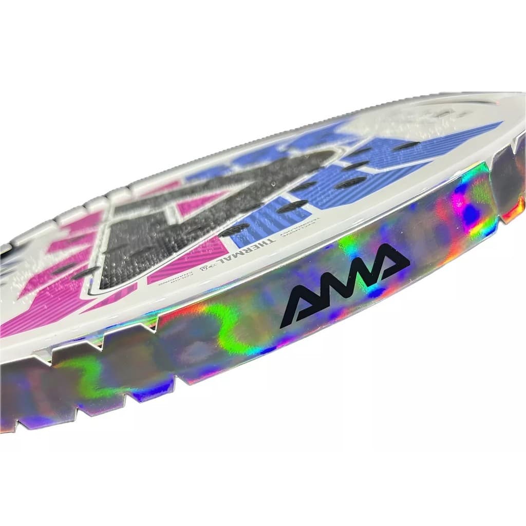 Fita Holográfica Prateada Protetora Raquete de Beach Tennis