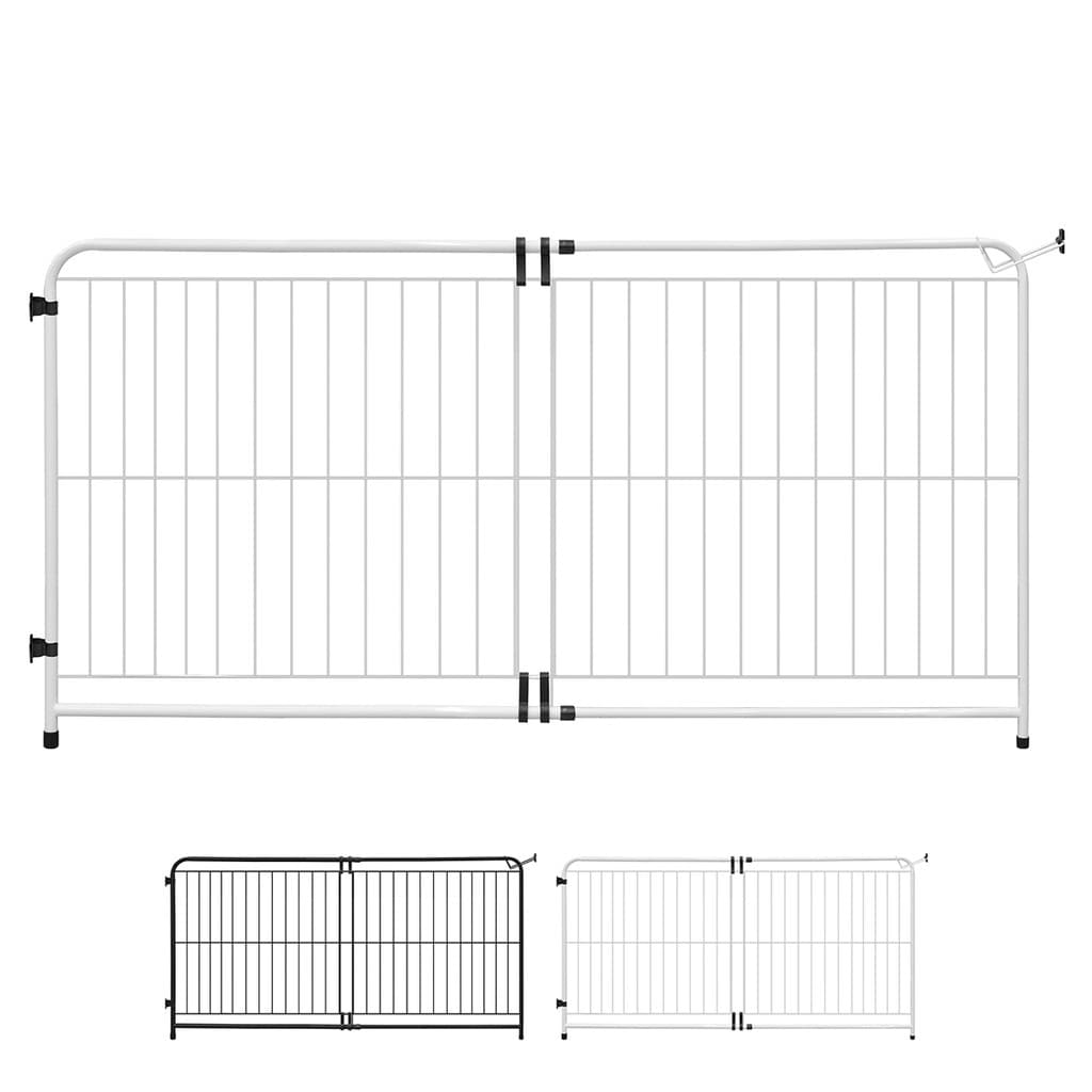 Portão Pet Cachorro Mega Extensivo de 95 a 155 cm Branco