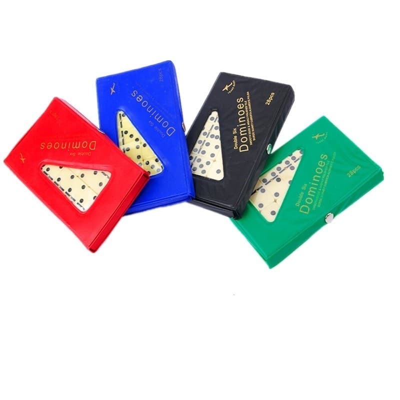 Jogo De Domino Double Six Profissional Osso Estojo C/28 Peças TOP Jogador Joga