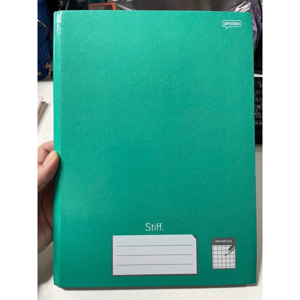 CADERNO QUADRICULADO GRANDE 7X7 CAPA DURA COSTURADO 96F JANDAIA