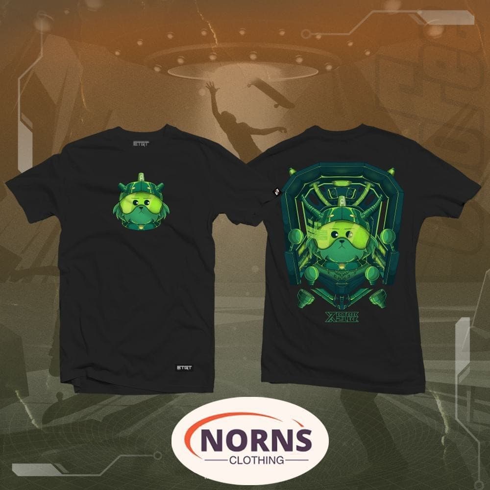 Camiseta Alien Unissex Estilo Viking Espacial com Design Único