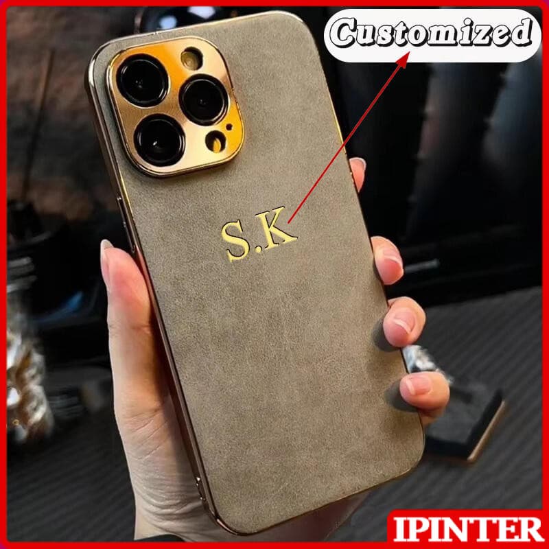 Capa De Couro Personalizada Com Iniciais De Nome Personalizado Para iPhone 17 16 15 14 13 12 11 Series , Processo De Est