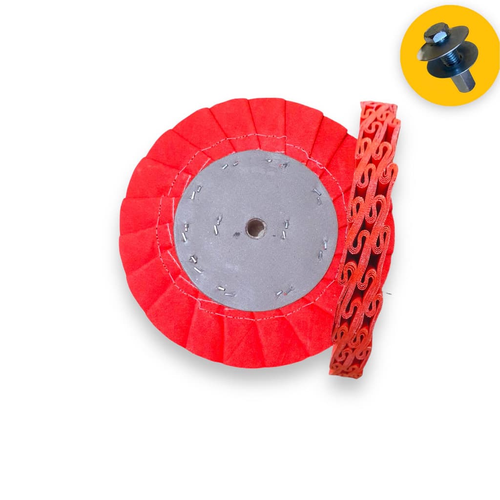 Kit 232 - Disco Polimento Aço Alumínio Roda Baú Corrimão 20CM