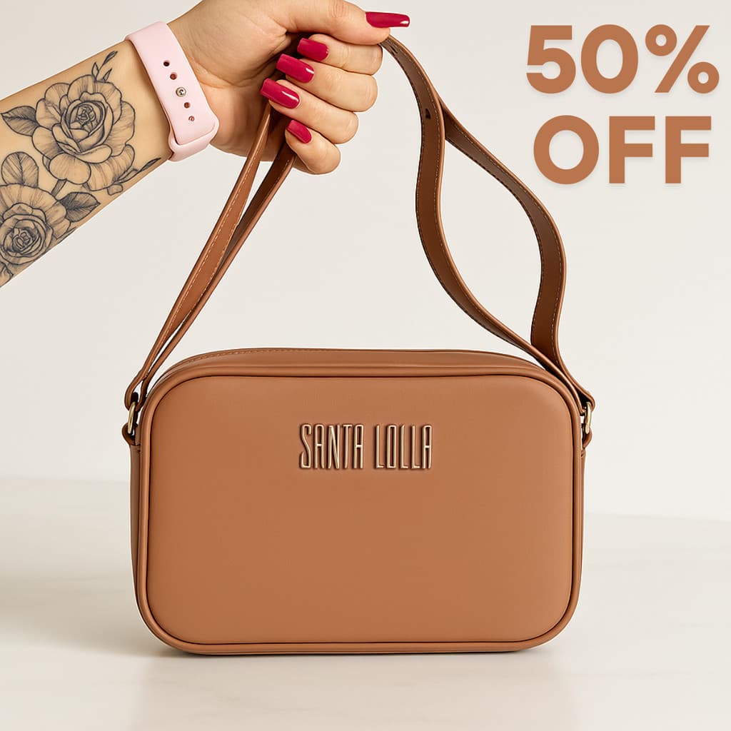 Bolsa de Ombro Feminina Estilo Casual Alça Fixa Barcelona
