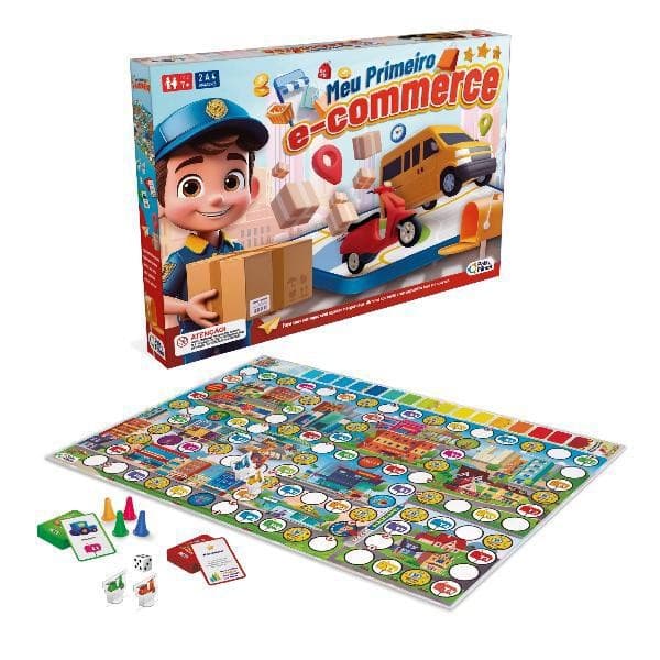 Jogo Tabuleiro Meu Primeiro E-commerce Didatico Infantil