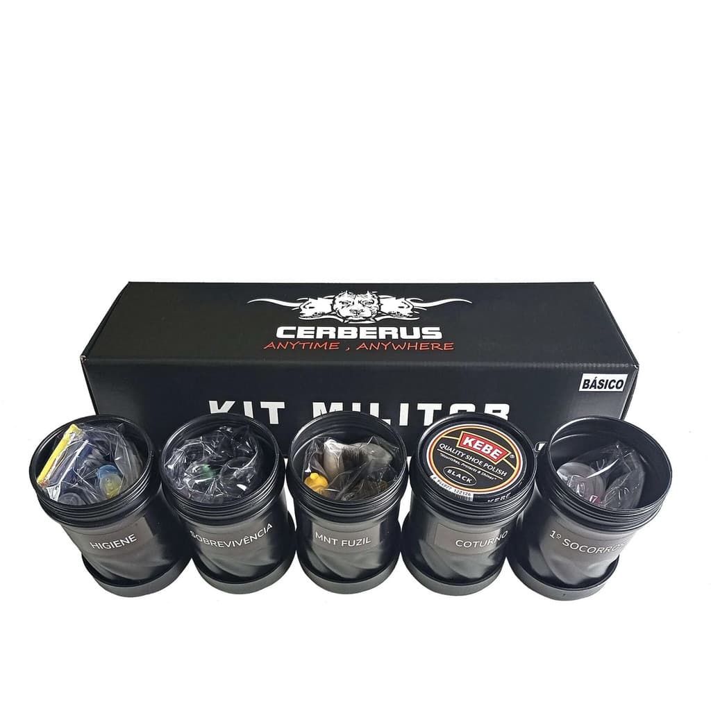 Kit Acampamento Sobrevivência Basic Recruta Militar Cerberus
