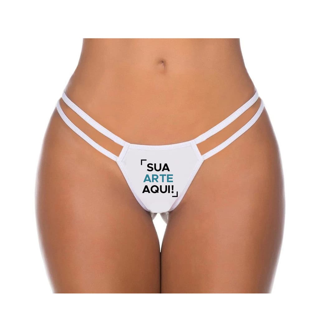 Calcinha personalizada com frase foto dia dos namorados