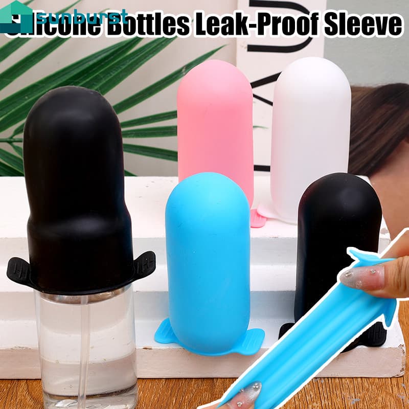 Manga Para Garrafas À Prova De Vazamentos De Silicone De 1/3 Unidades-Capa Universal Loção De Shampoo-Recipiente De Viag