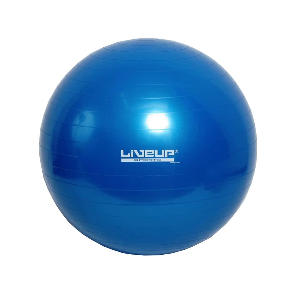 Bola Suiça Gym Ball Pilates Fisioterapia 65cm Azul Liveup