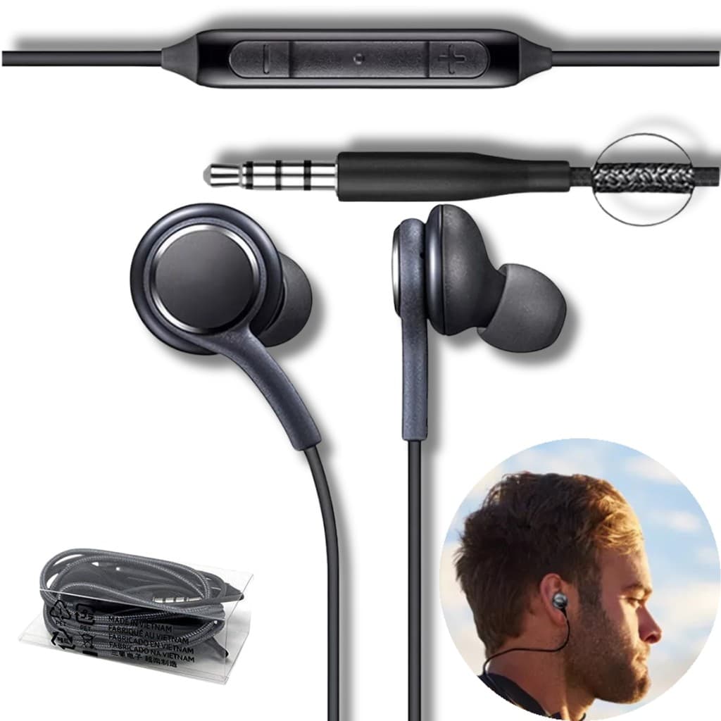 Fone de Ouvido com Microfone S10+ Intra Auricular Earphones e Android Entrega rápida