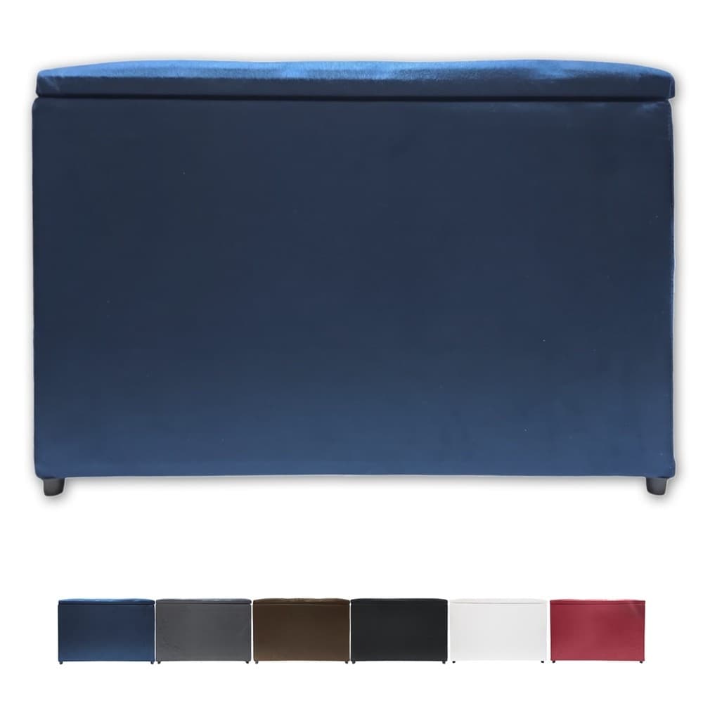 Puff Baú Banqueta Retangular Organizar e Decorar Suede 60cm