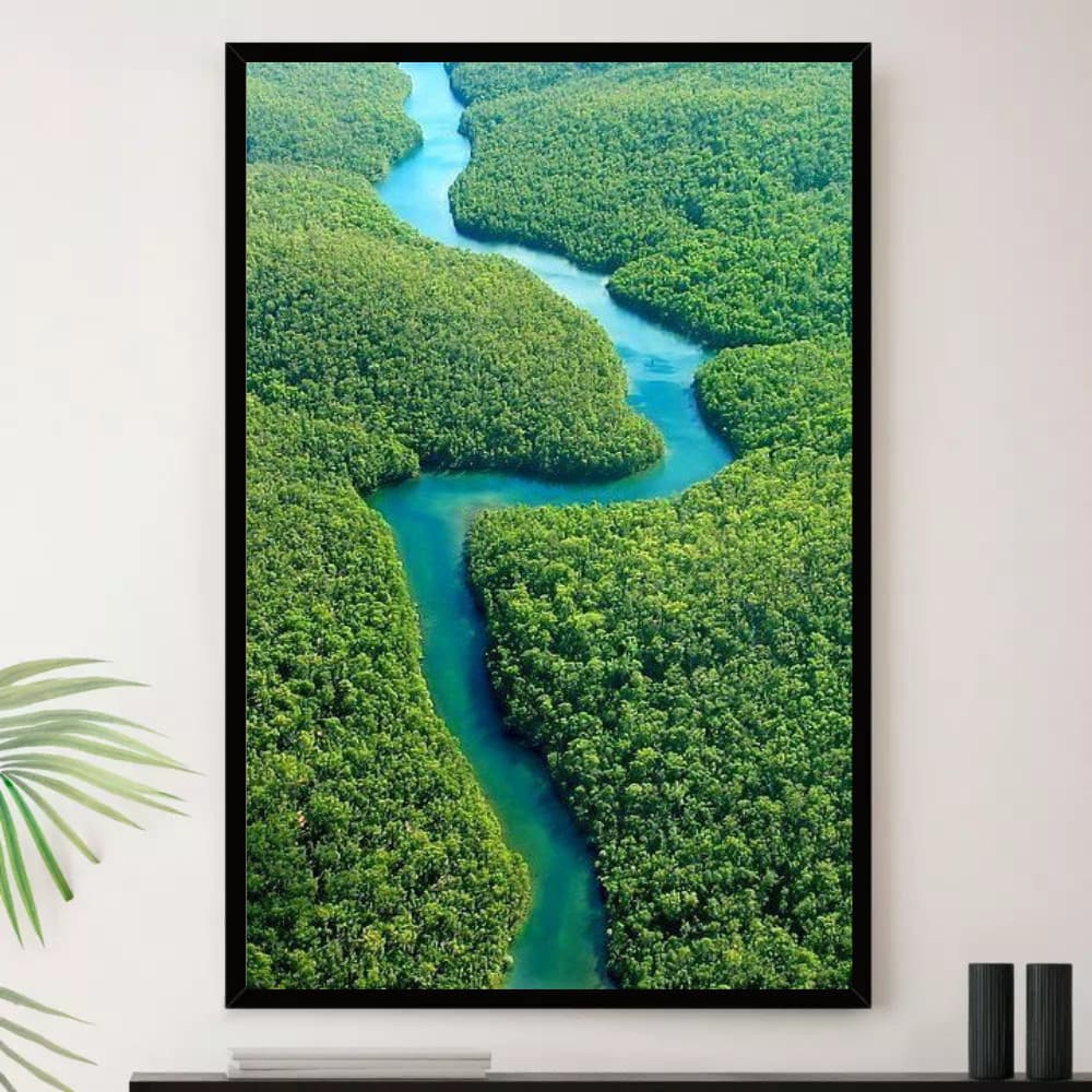 Quadro Floresta Amazonica Fauna Flora Decorativo