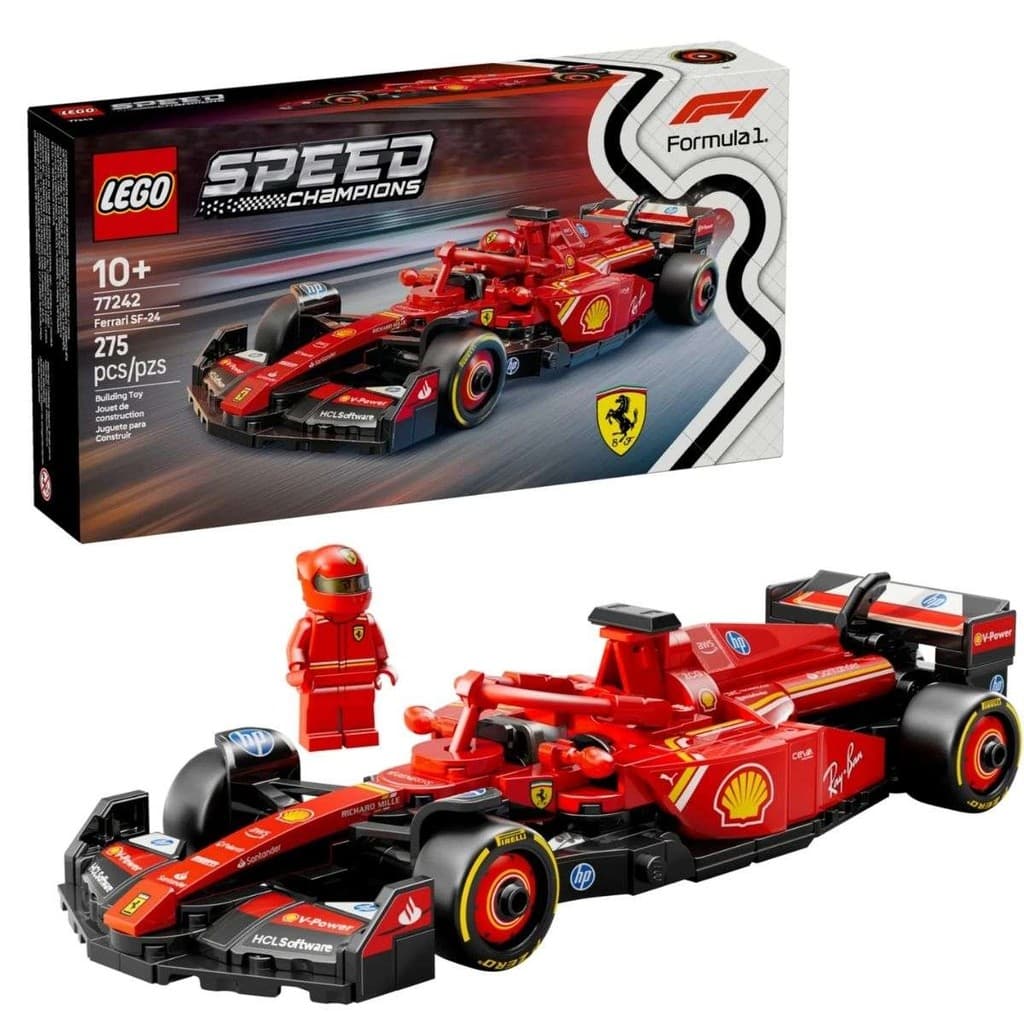 Lego Ferrari SF-24 F1 Speed Champions 77242 Blocos De Montar 275 Peças Construção
