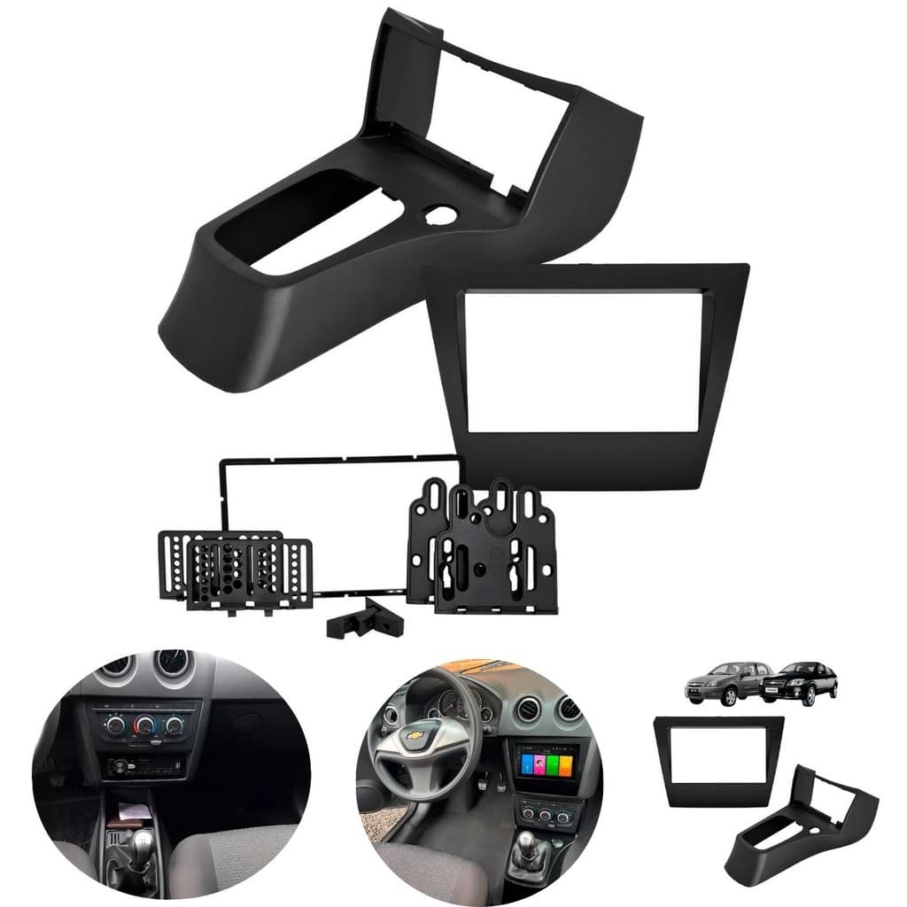 Moldura de 7 Polegadas para Chevrolet Celta G2 2007 / 2015   Prisma G1 2006/2012