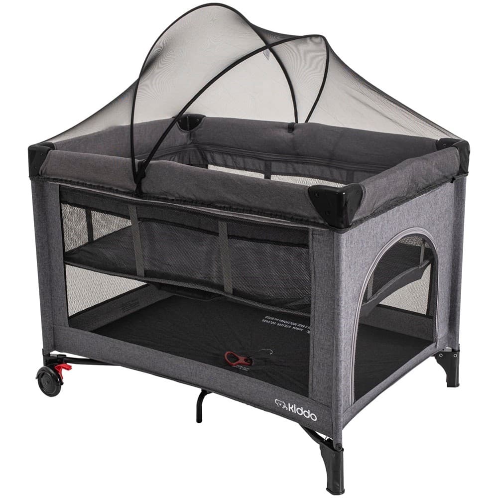 Berço e Cercado Fast Kiddo Portátil e Automático - Grafite