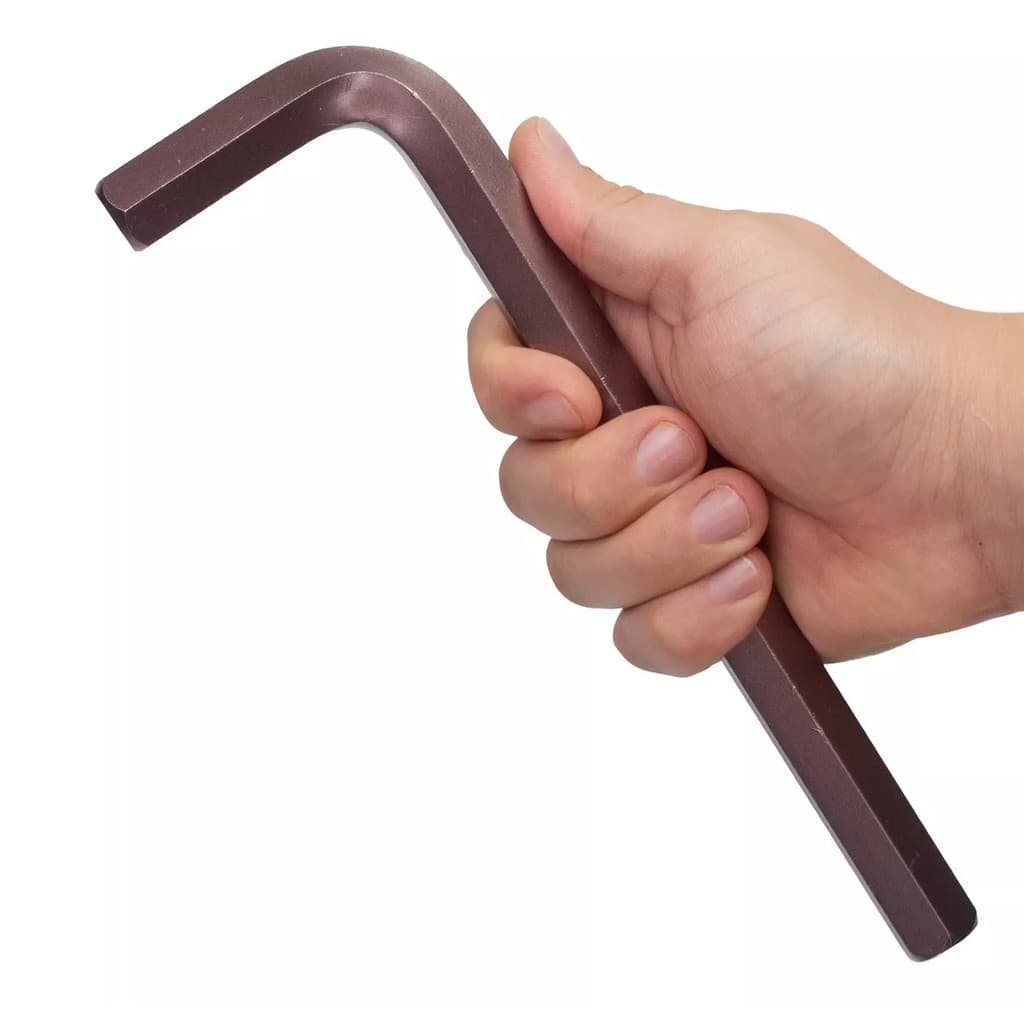 Jogo 10 Peças Chave Allen Extra Longa Cromo Vanadium  + Bolsa De Lona Reforçada 2,5 a 17mm Chave L