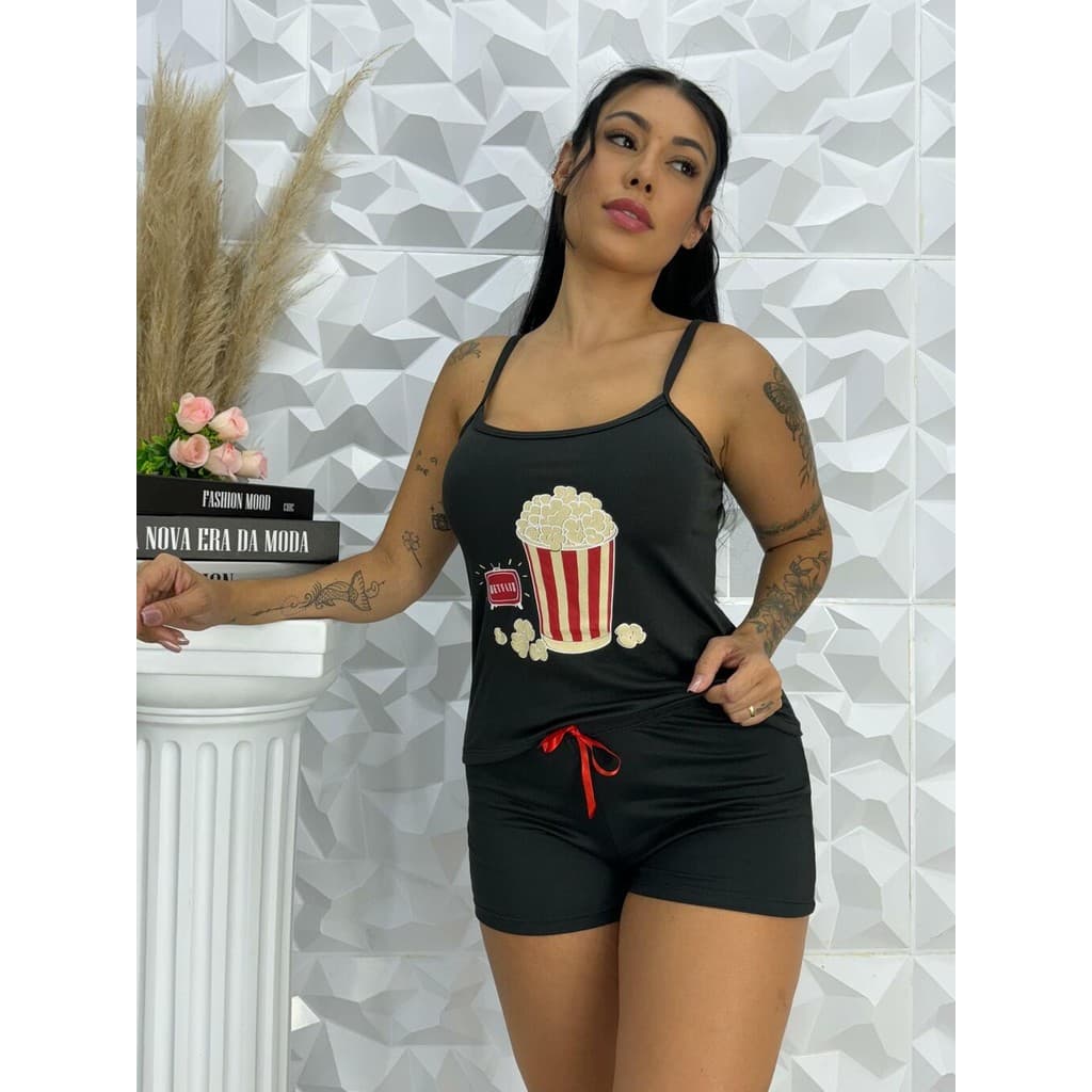 Baby Doll Milene Estampado Suede