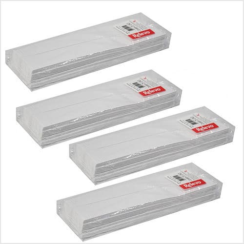 Jogo De Toalhas Relevo Clássicas Papel Lavabo Banheiro 100ud Cor Branco Clássico