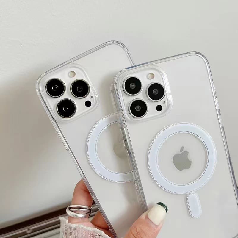 Capa Capinha Magnética Para Carregador Sem Fio Magsafe para IPhone 16 PRO MAX 15 14 13 12 11 XR