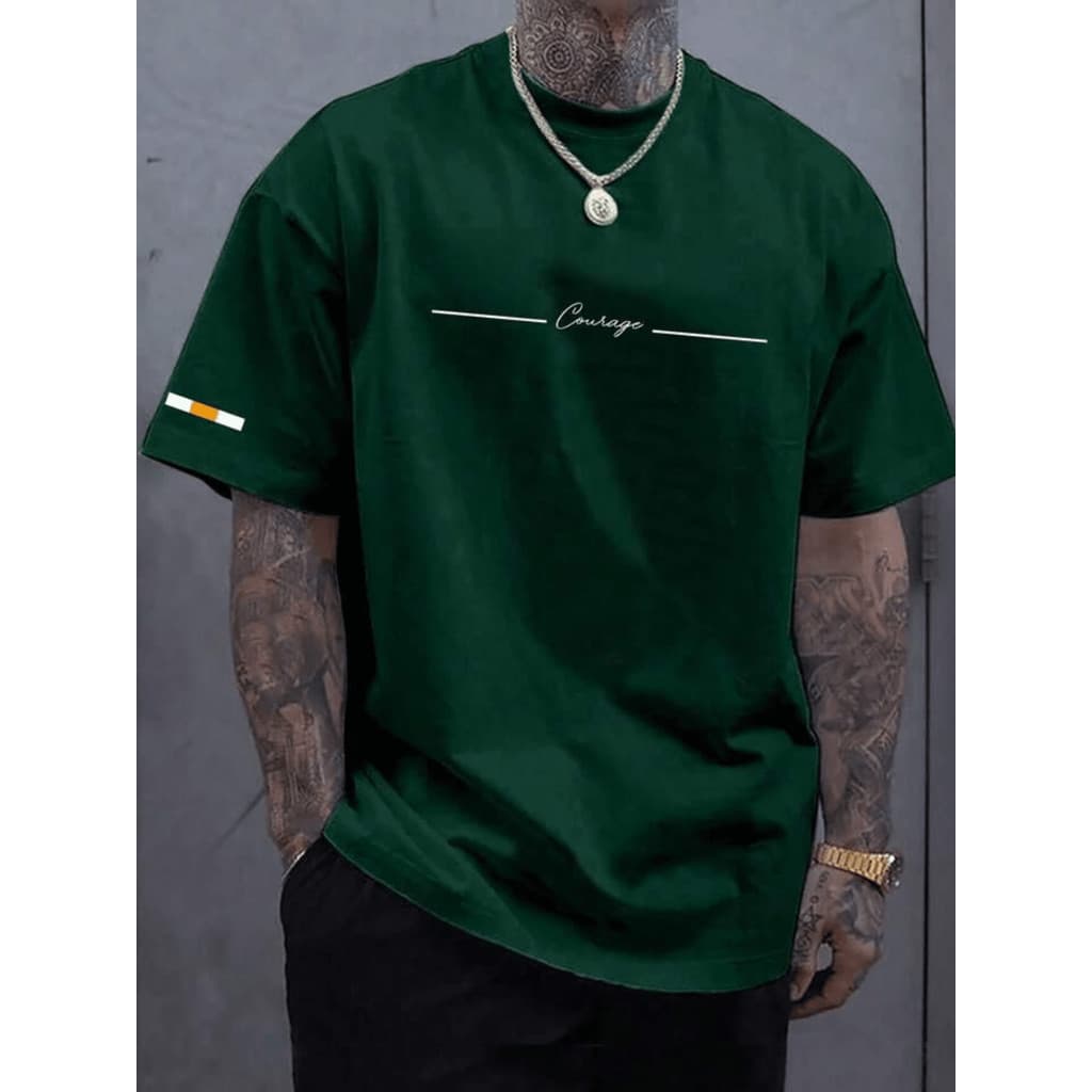 Camiseta Masculina Courage 100% Algodão Lançamento