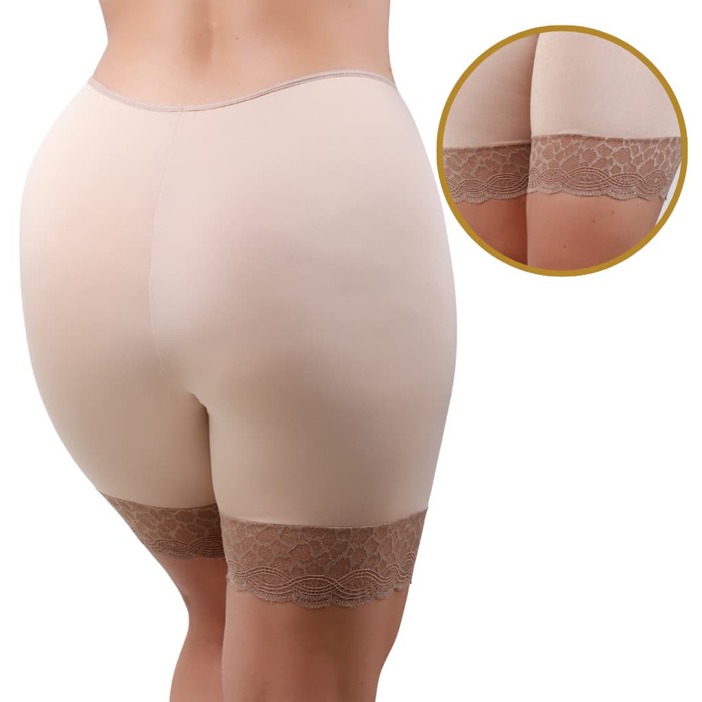 Short Cós Alto Qualidade Segunda Pele Bermuda Anágua Liso