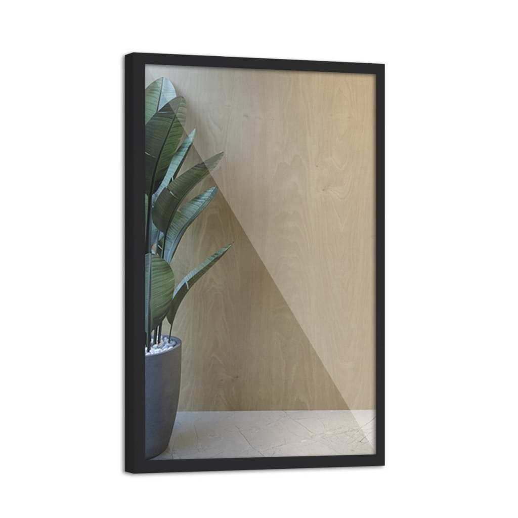 Espelho 35x45 Com Moldura Cor Preto para Decoração