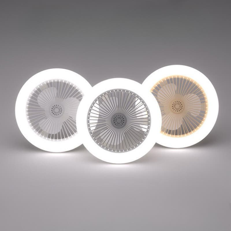 Ventilador De Teto Com Led Lâmpada Novo Com Controle Remoto