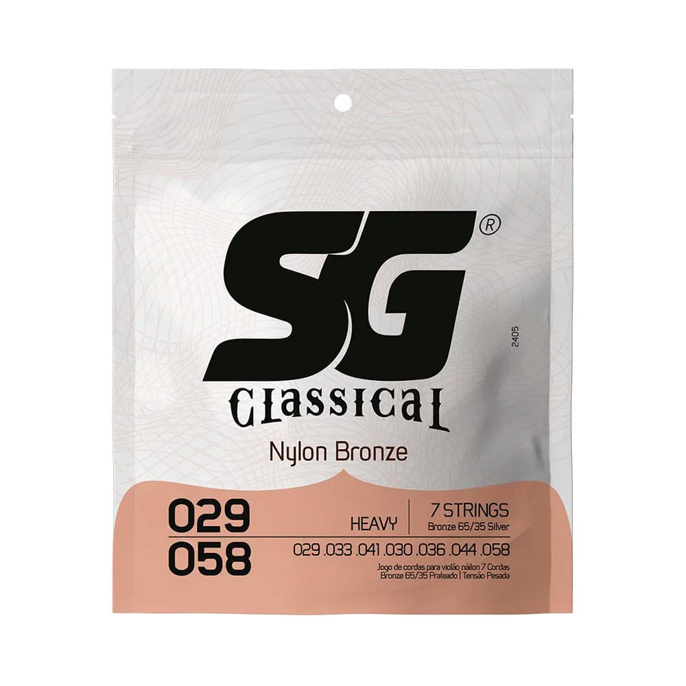 Corda SG P/ Violão Náilon 7 Cordas Tensão Alta - EC0379