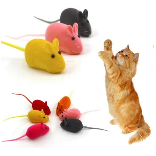 Brinquedo Para Gatos Kit 3 Ratinhos ratos Coloridos Com Apito Pets brinquedo interativo para gatos
