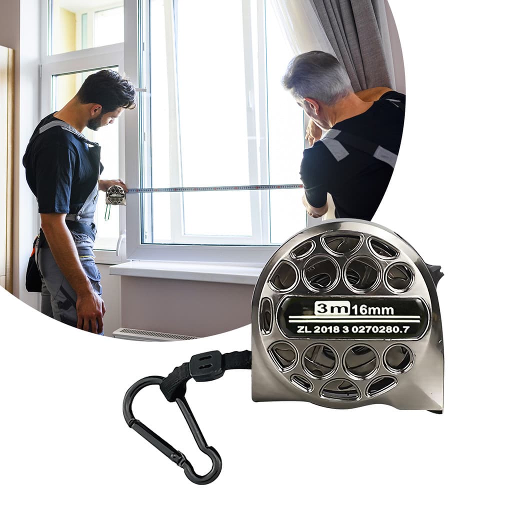 Fita Métrica de Aço Inoxidável 3/5/7,5M Trena Anticorrosiva Alta Precisão Resistente Quedas Ferrugem