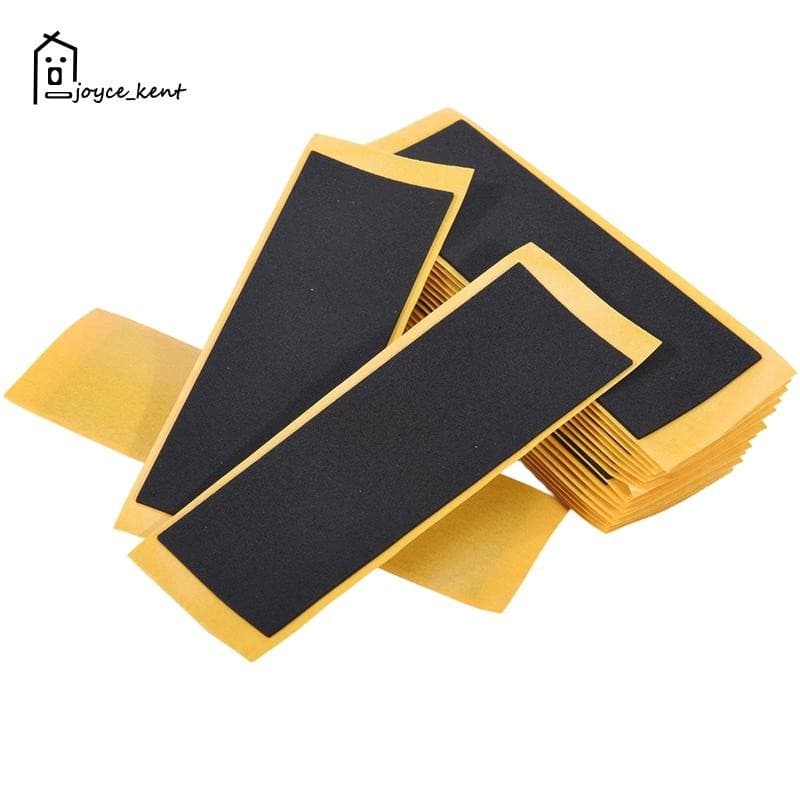 20 Pçs/Lote Preto Fingerboard Deck Fita Sem Cortes Adesivos Adesiva De Espuma Preta 38mm X 110mm