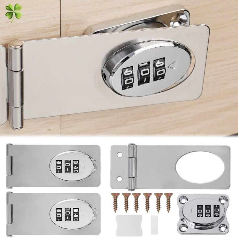 Fechaduras De Ferrolho Com Senha De Metal Durável De Alta Qualidade , Aço Inoxidável , À Prova De Roubo , Gaveta , Porta
