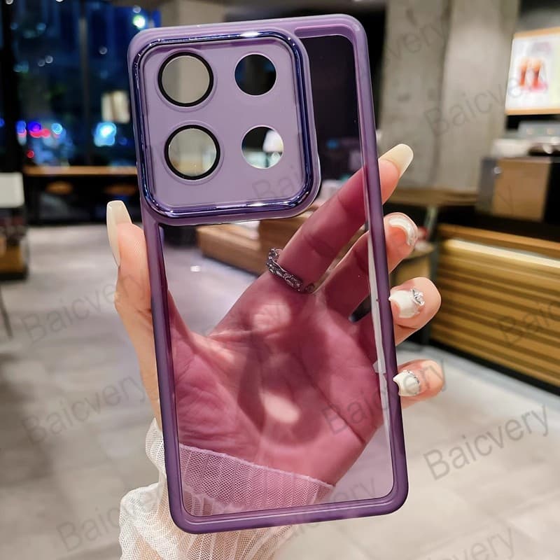 Invólucro Para Motorola Moto G75 5G XT2437-2 Colorido Anti-Queda Câmera Escudo Protetor TPU Capa Traseira