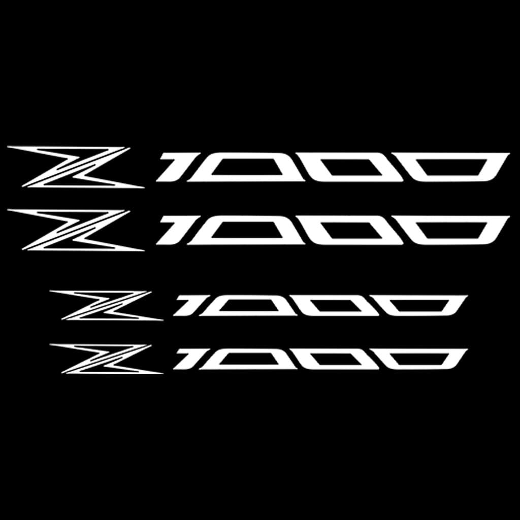 Adesivo Premium De Roda Moto Interno Kawasaki Z1000 - Branco