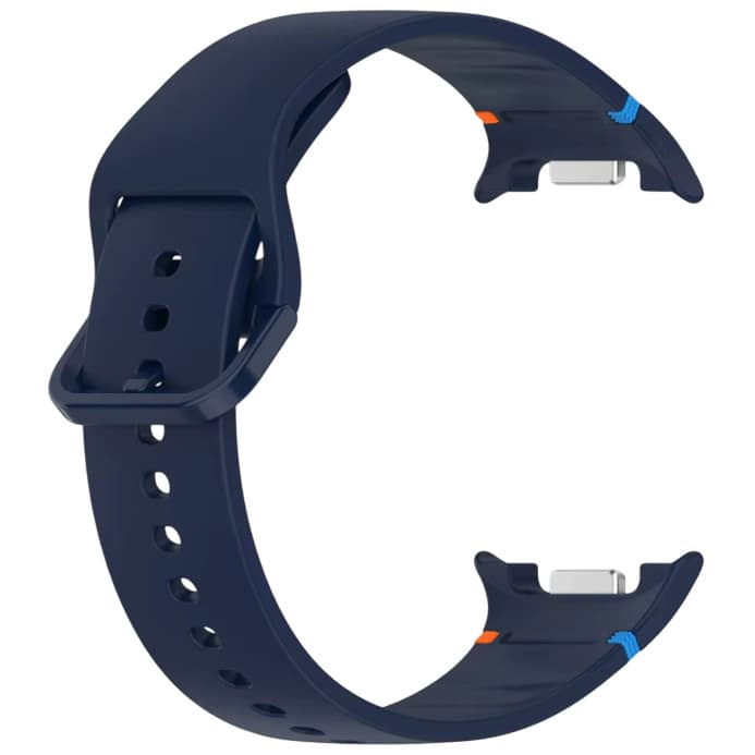Pulseira de relógio de silicone para Samsung Galaxy Watch8 40mm 44mm Largura 22mm