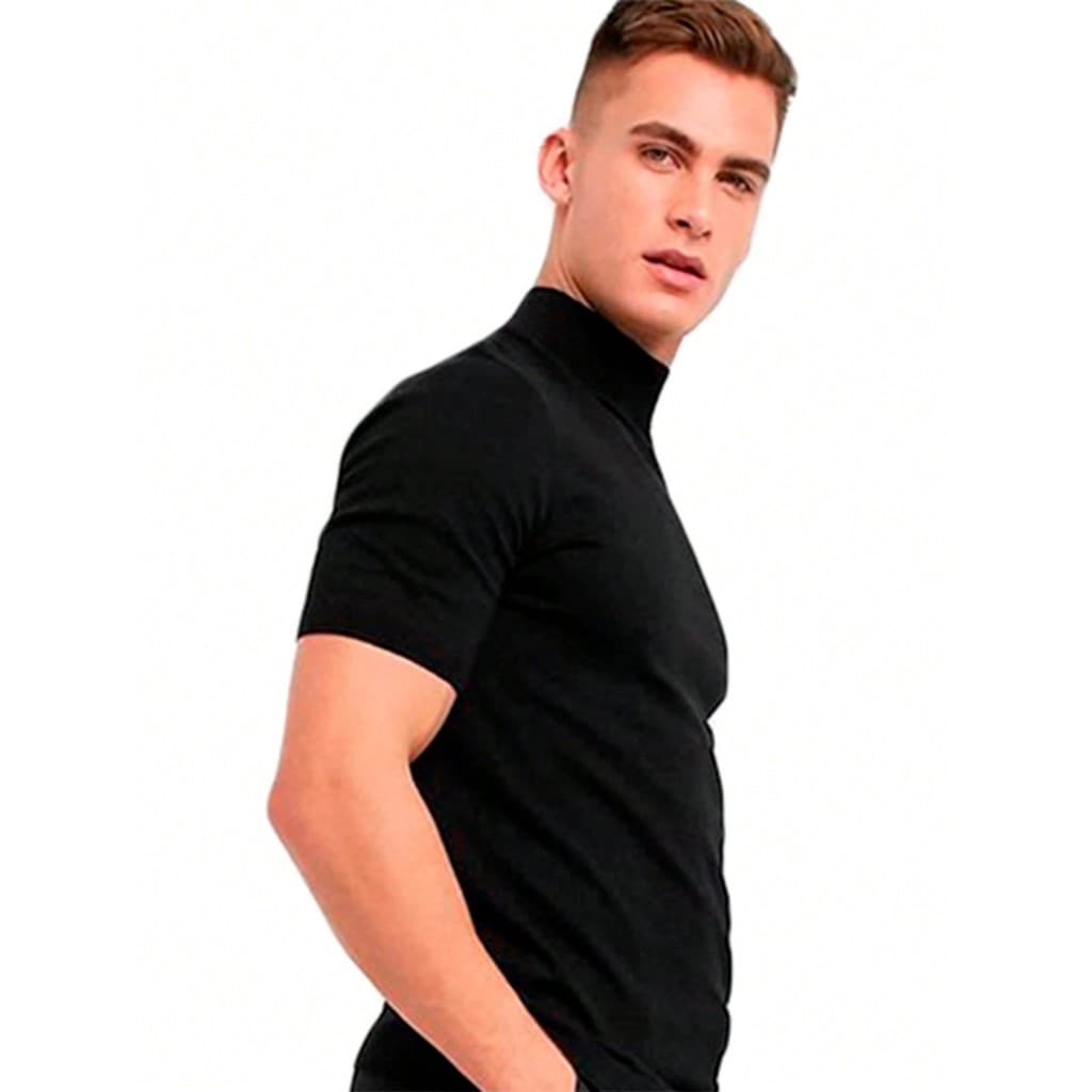 CACHARREL CANELADA/CAMISETA BASICA/CAMISETA MASCULINA/CAMISETA CANELADA
