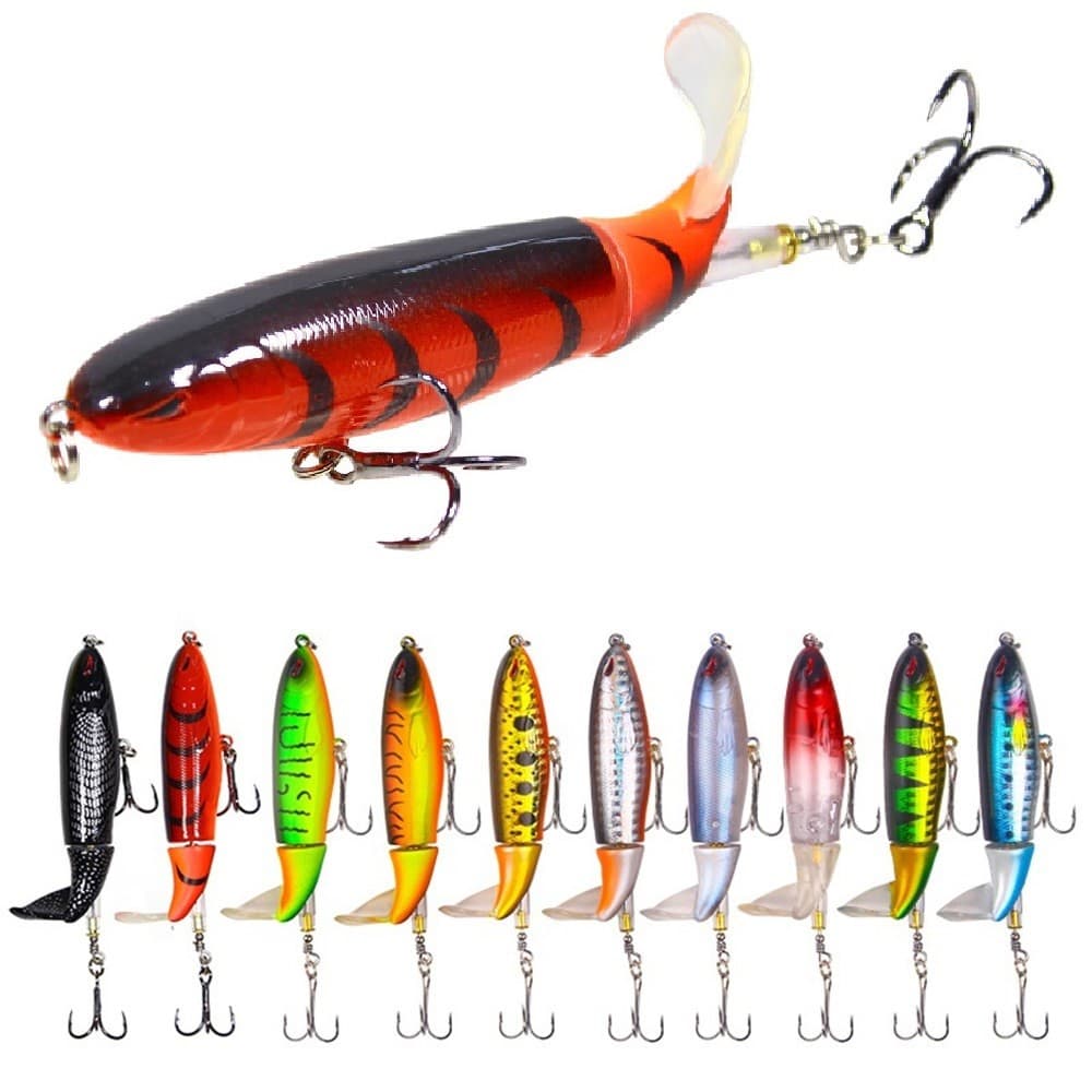 1 Peça Iscas De Pesca Popper Lápis De Água Superior Isca Artificial 10cm 13g