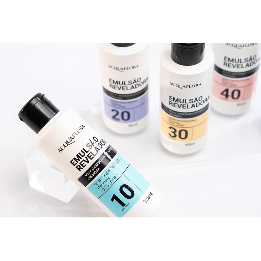 Água oxigenada Emulsão Reveladora Acquaflora 90ml